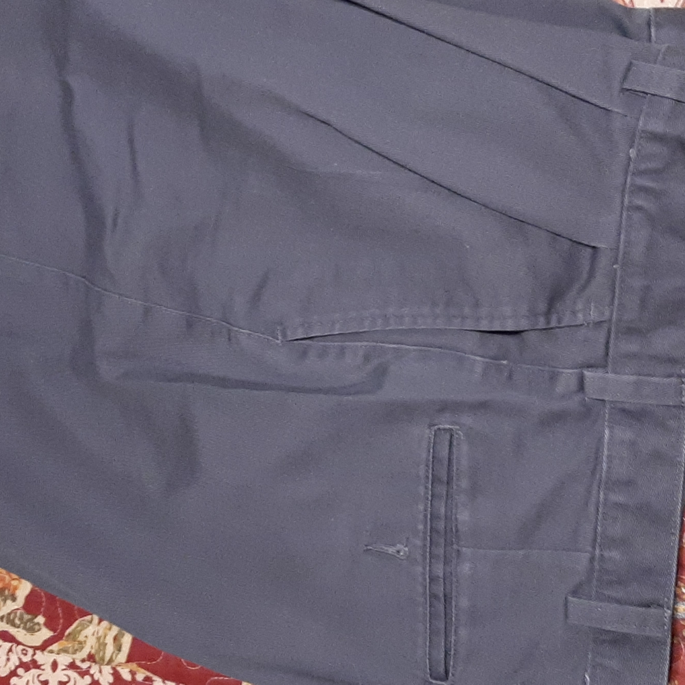 Men's St.Johns Bay. Casual pants. Gray 100% cotton
